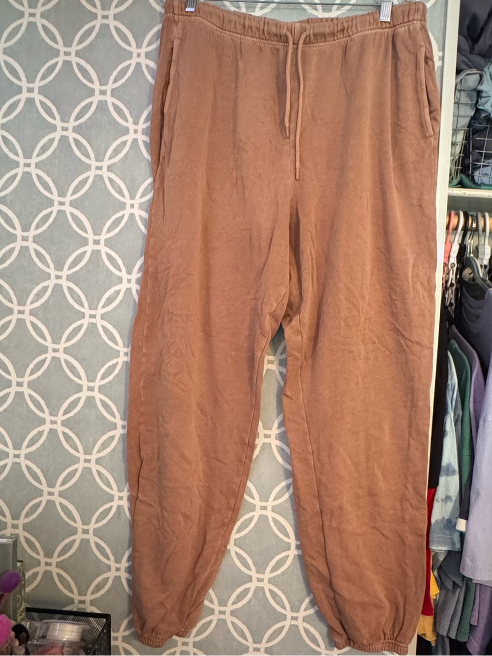 Brown sweatpants old navy tall